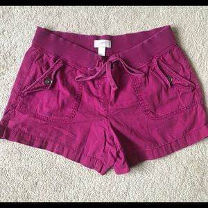 Loft deep purple shorts